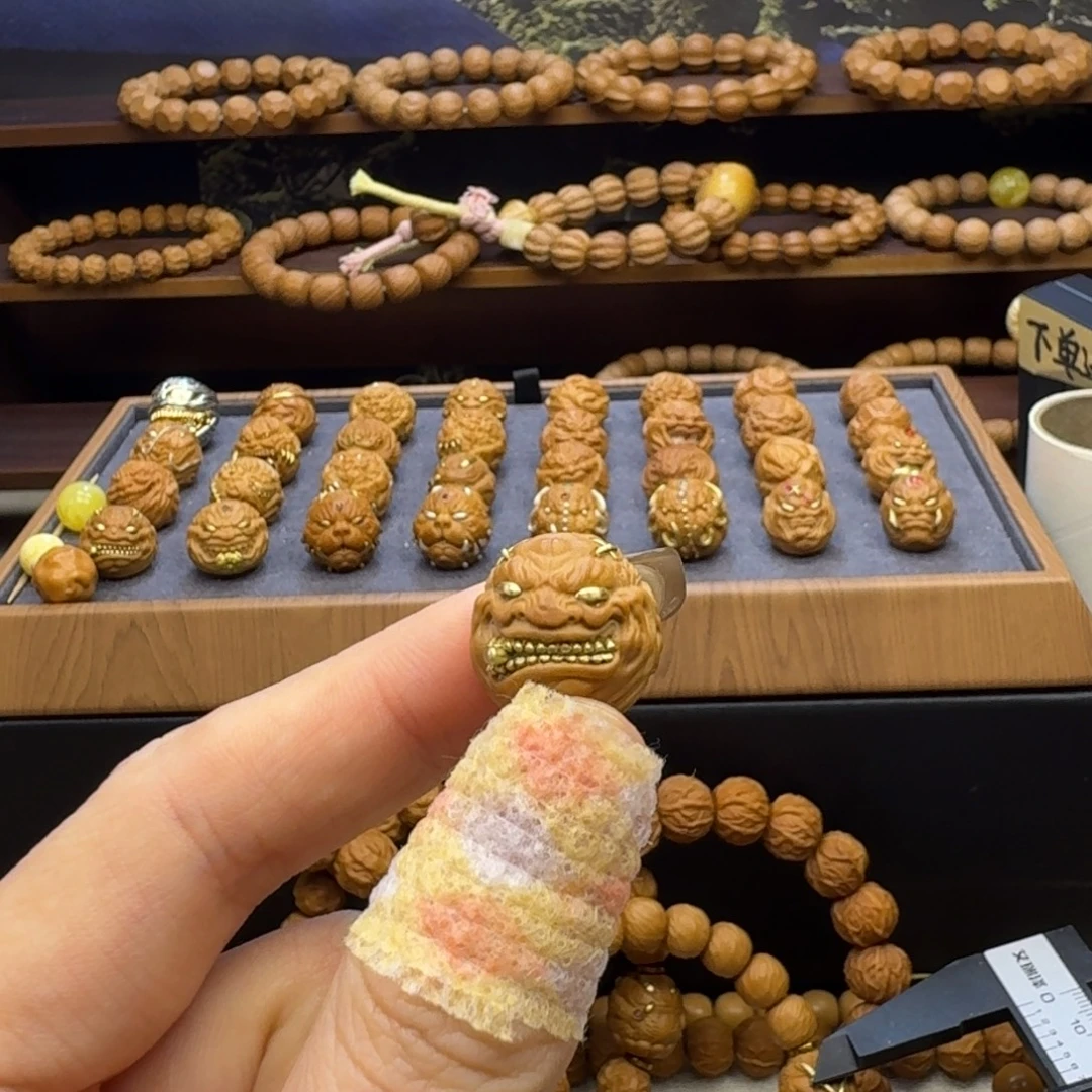 小***李17尺寸金牙恶僧单颗雕刻