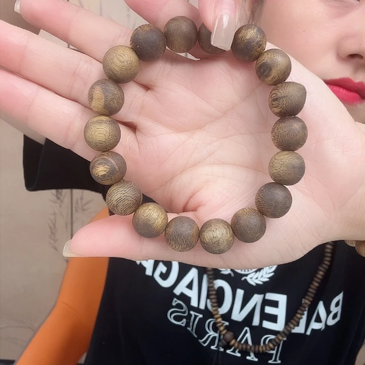 沉香手串1.2白棋单圈多样性发一