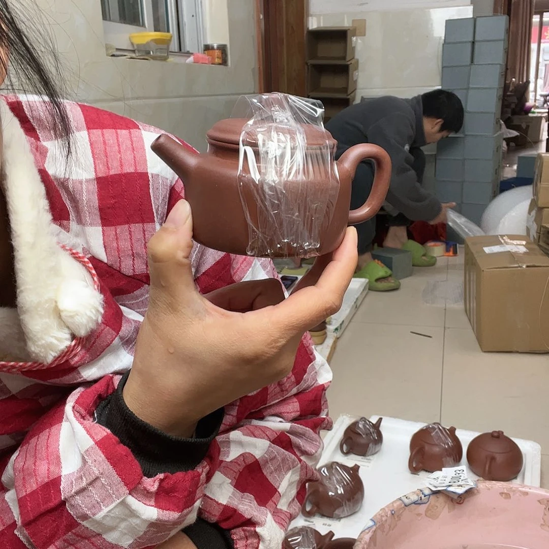 紫砂茶壶紫泥半手工170cc