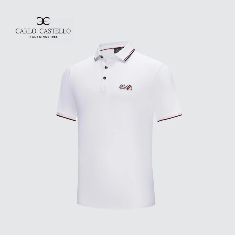 【意式商务棉感男短袖Polo衫】斯卡图25年春夏凉感透气内搭品质男装