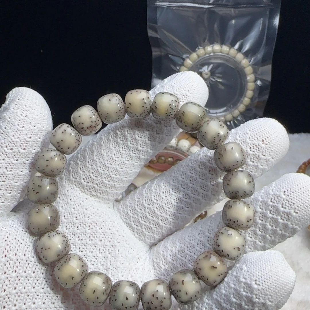 手串星月菩提11冰糖侧白单圈