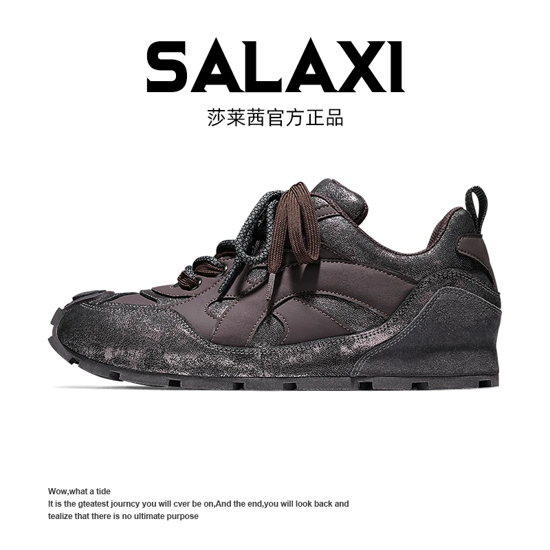 SALAXI/莎莱茜 2025秋季新品德训鞋男女款休闲舒适运动低帮板鞋
