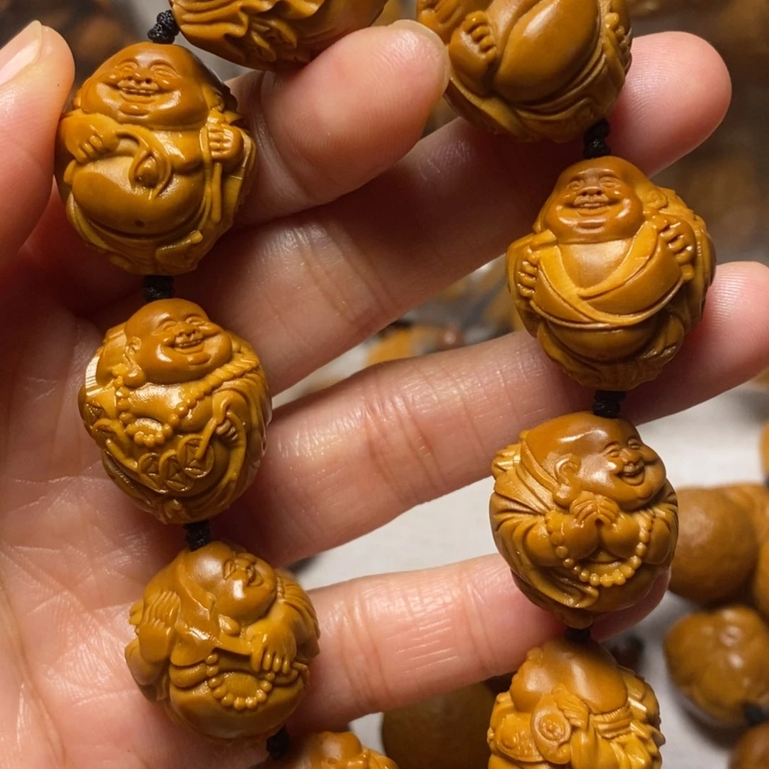橄榄核手串/手链瑞兽弥勒