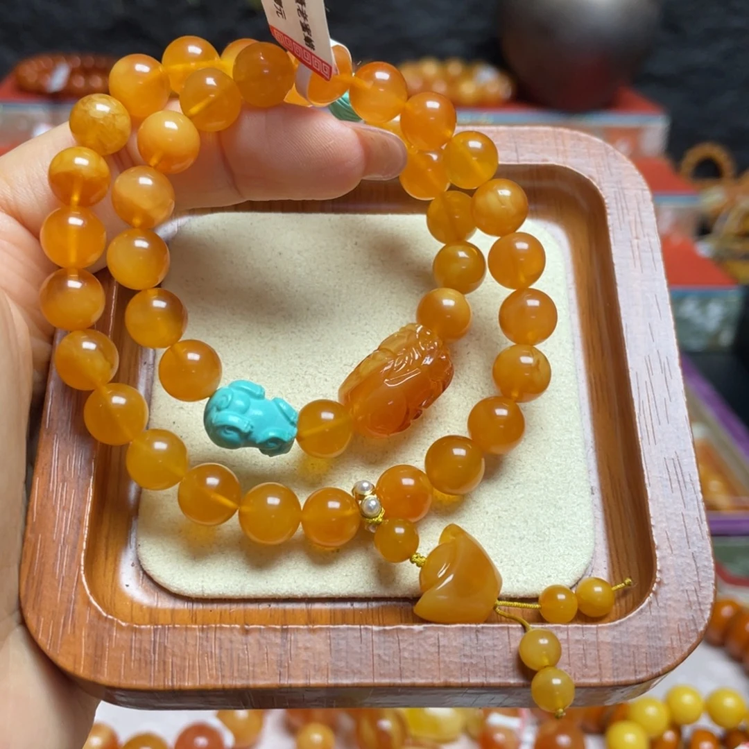 手链蜜蜡未镶嵌手串