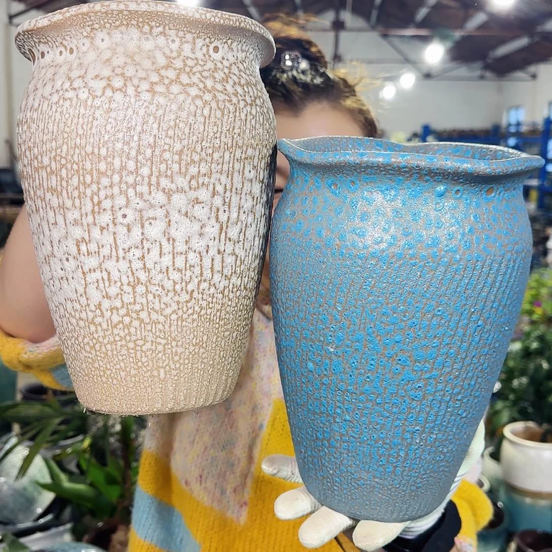 紫砂花盆高24口17