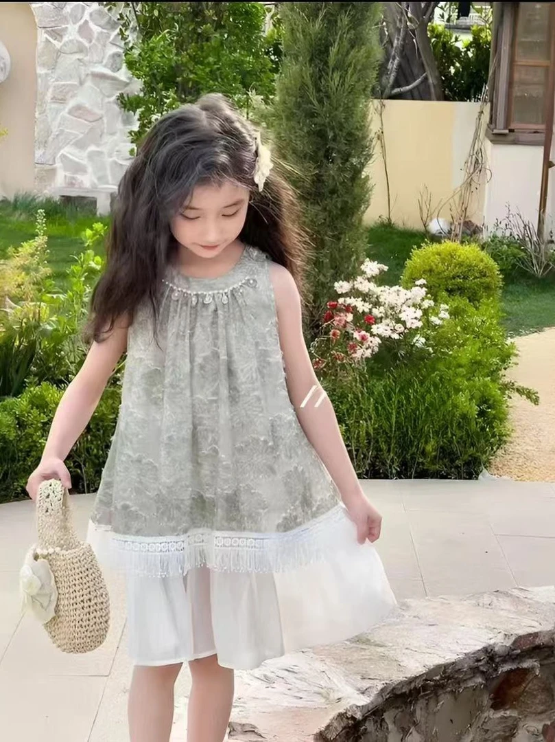 201-260森系连衣裙洋气裙子套装公主镂空