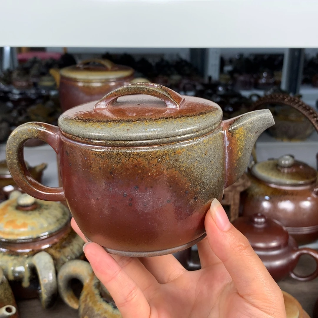 紫砂茶壶纯自然柴烧