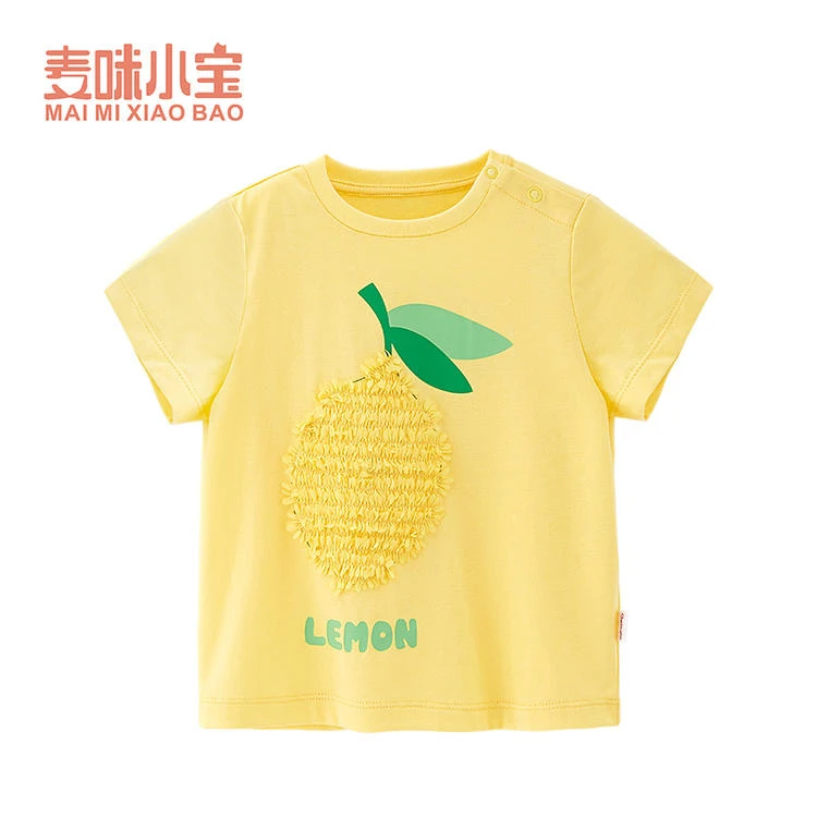 【断码清仓】麦咪小宝短袖T恤洋气宝宝褂子夏季时尚圆领TY222022