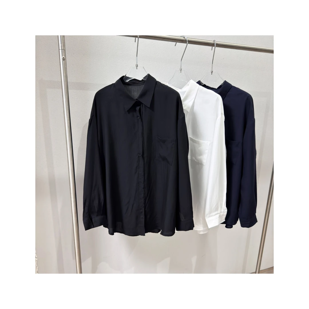 经典气质蓝黑色衬衫（四季可穿）