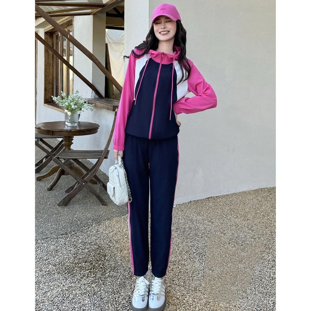 【奇季】“速干套装”2025秋季轻薄透气休闲减龄套装98036