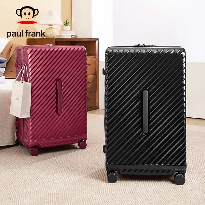 宽拉杆推行省力加大加厚扩容双层防爆网红皮箱子拉链旅行箱行李箱