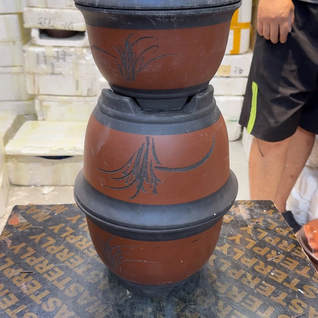 紫砂花盆口径18.12/14.10口径