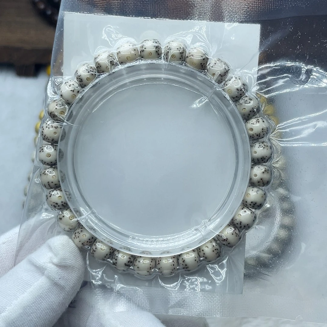 星月菩提手串原生态石玉8✖️7一线天