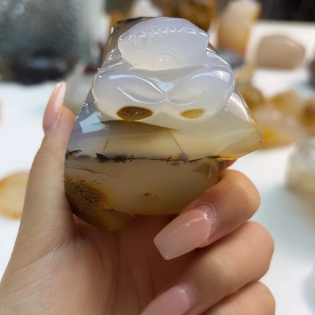 玛瑙/玉髓未镶嵌项链