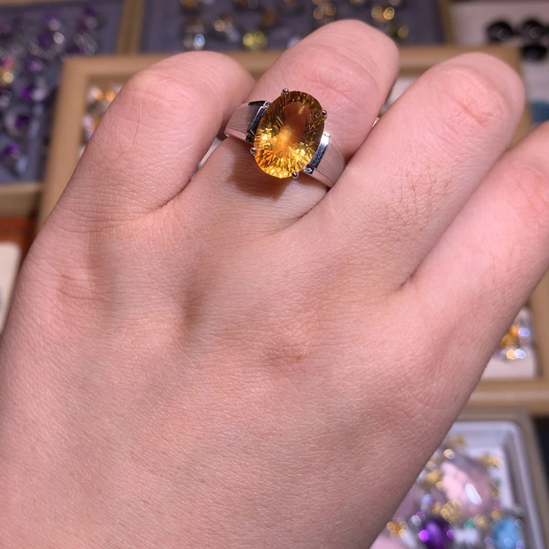 【闪购商品】水晶戒圈银S925镶嵌喵****喵