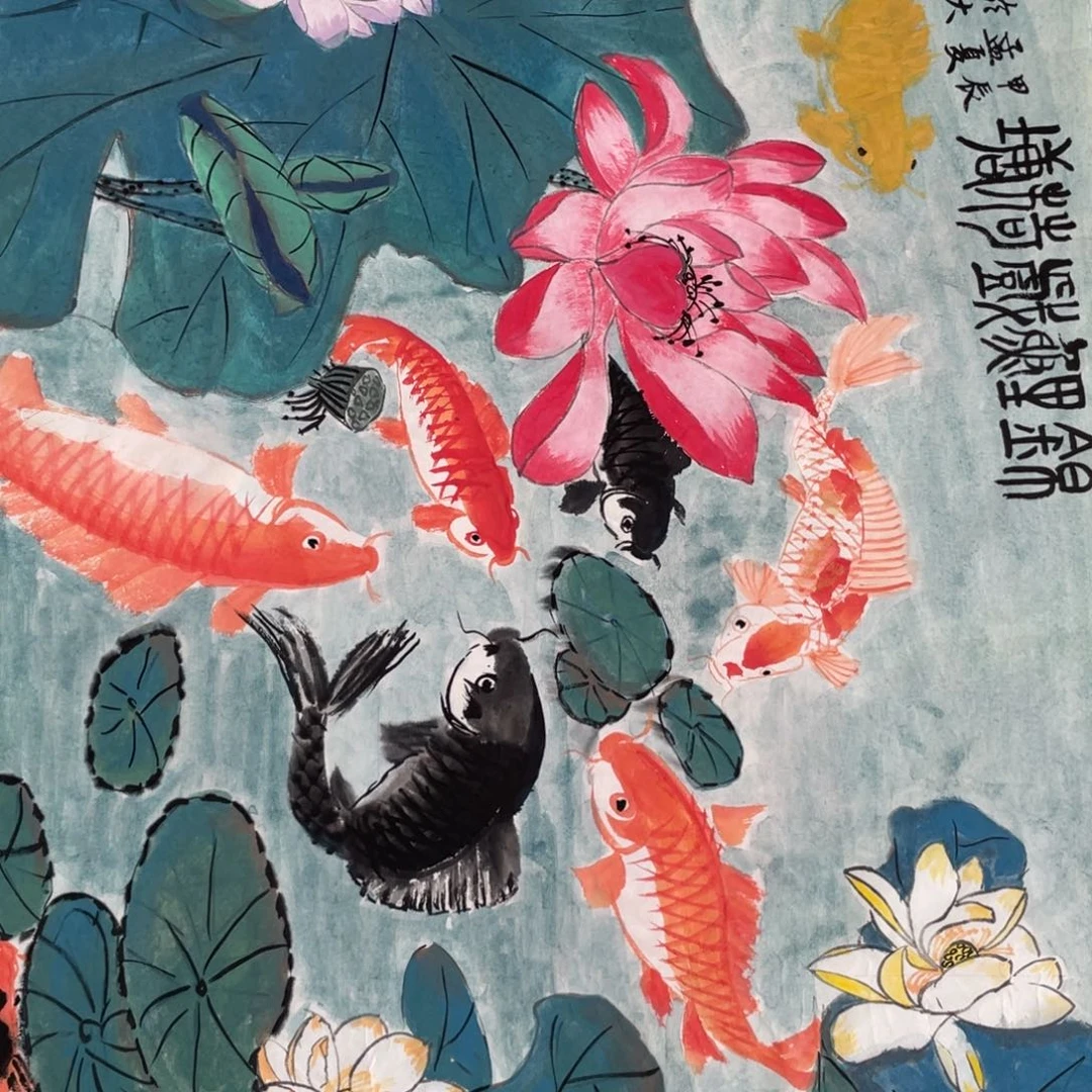国画王坚力老师绘画
