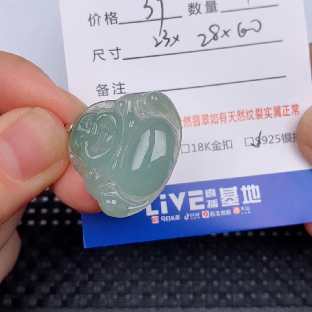 翡翠银S925镶嵌颈饰