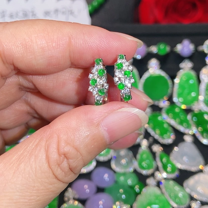 【闪购商品】未镶嵌翡翠耳饰天然翡翠