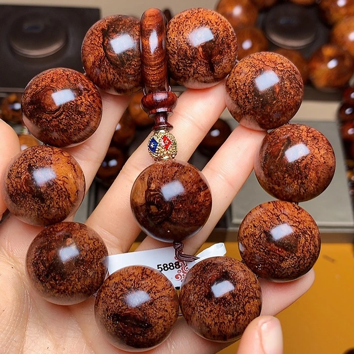 花梨木类手串/手链黄花梨风化料老挝花梨土埋料2.5