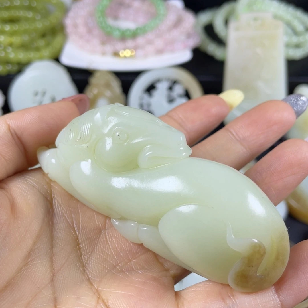 和田玉未镶嵌挂件