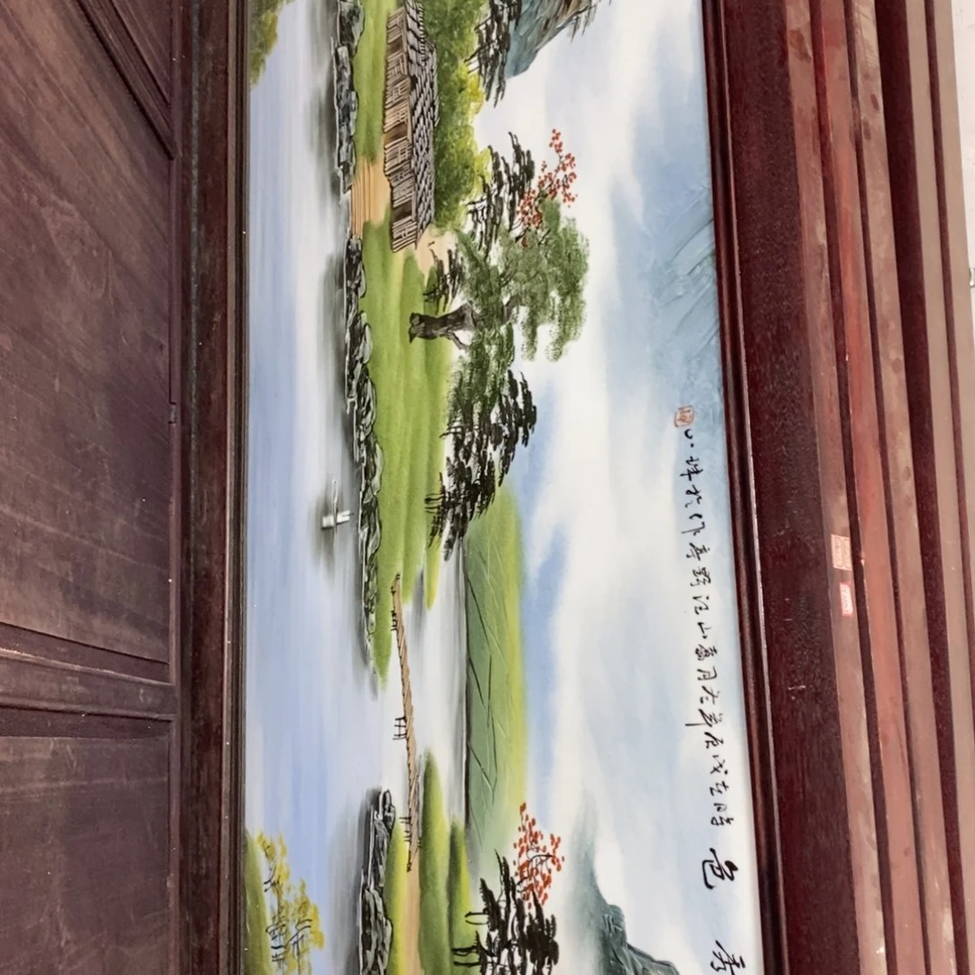 瓷片1.85米*76厘米景德镇瓷板画柴窑烧制