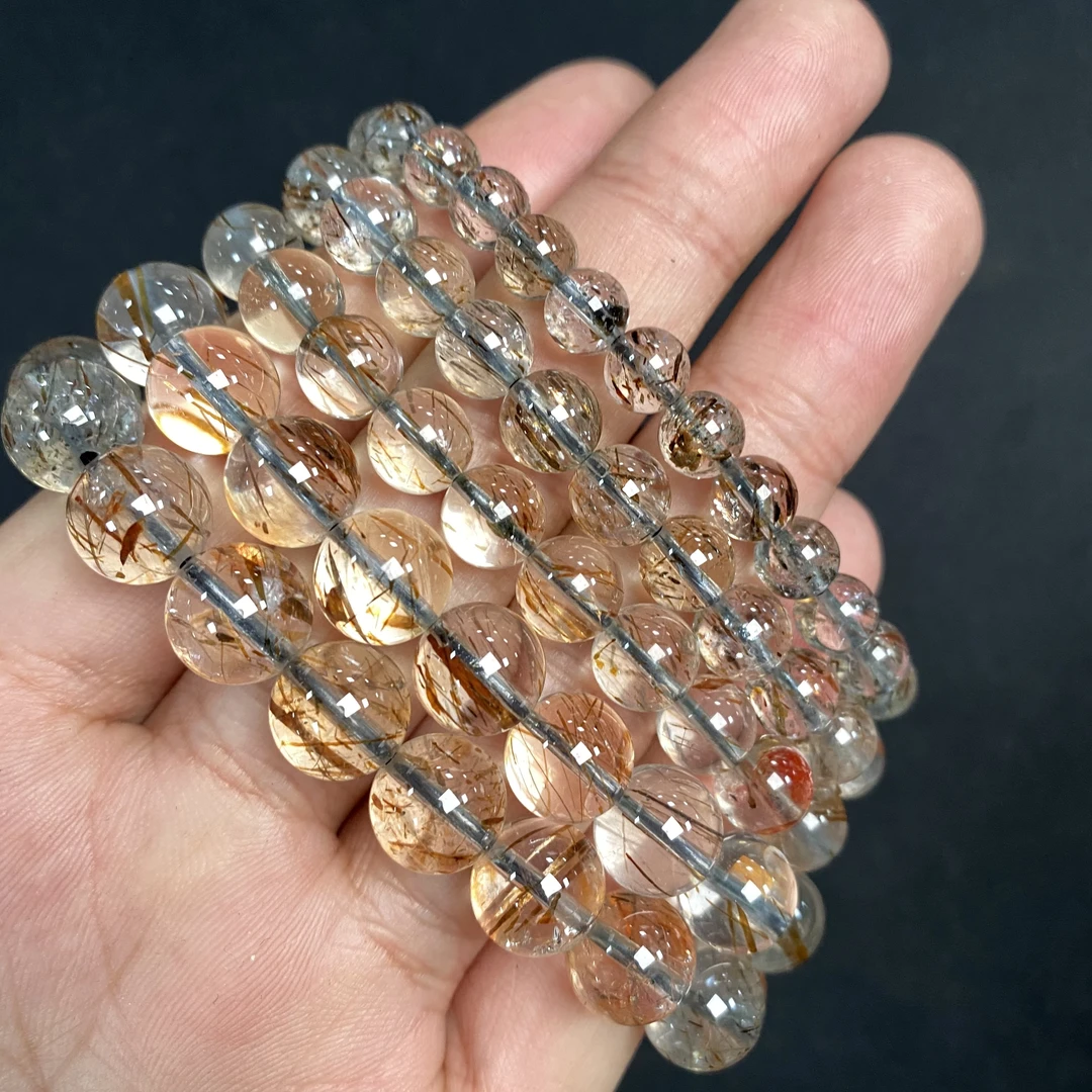 B55 天然黑金超手链6-9mm+多样性发一