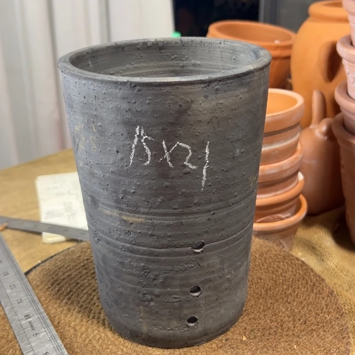 15×21 手工拉胚黑陶