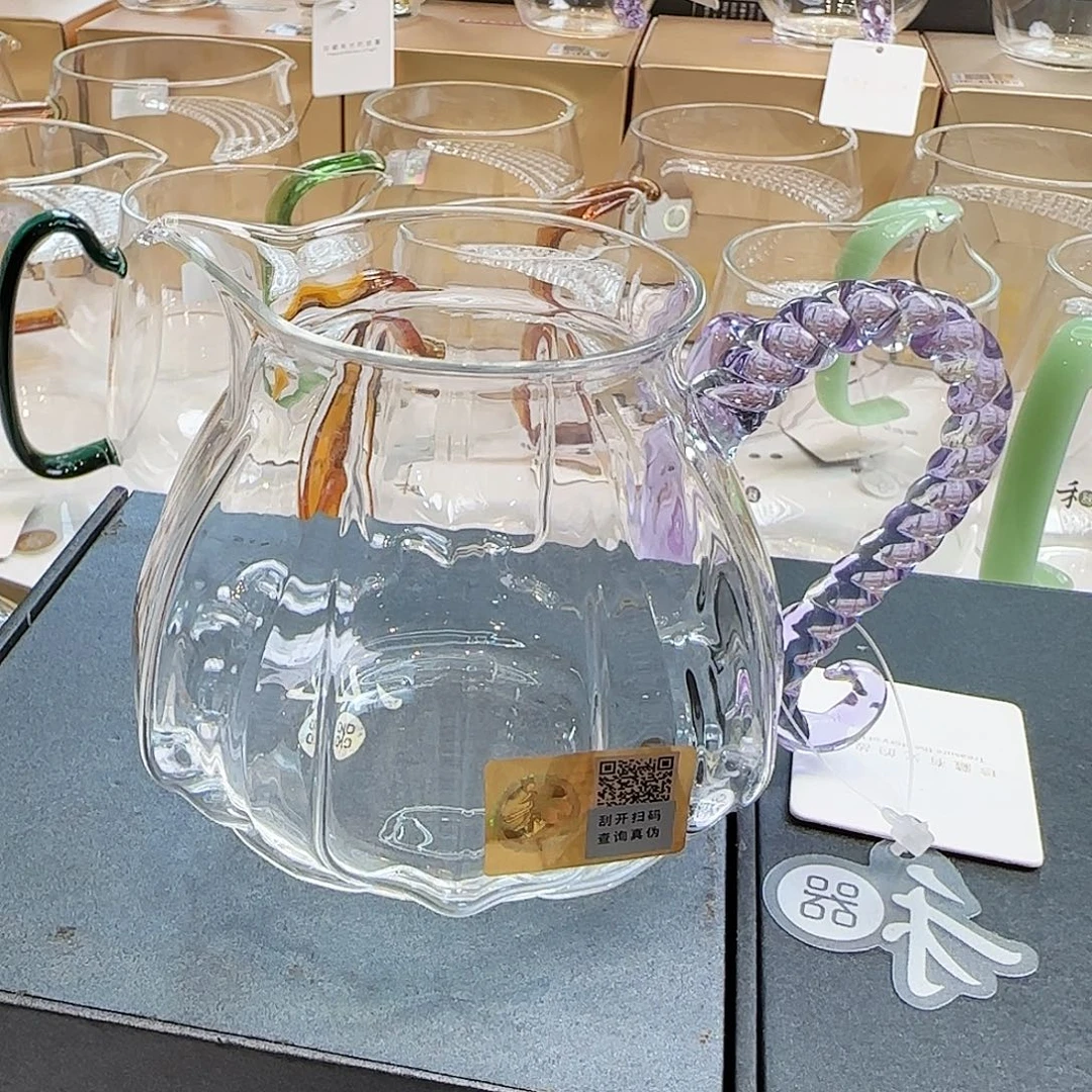 茶***忧禾器莲意公道杯浅紫色