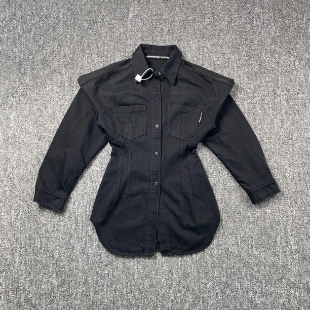 未使用 COACH/蔻驰 52716/系腰垂肩梅尔顿羊毛衬衫/s码