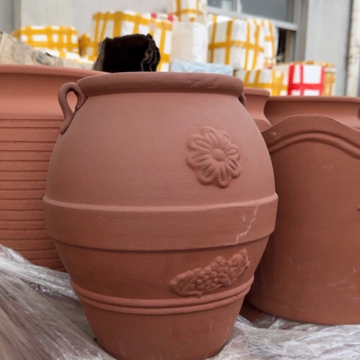 紫砂花盆口21高35宜兴紫砂