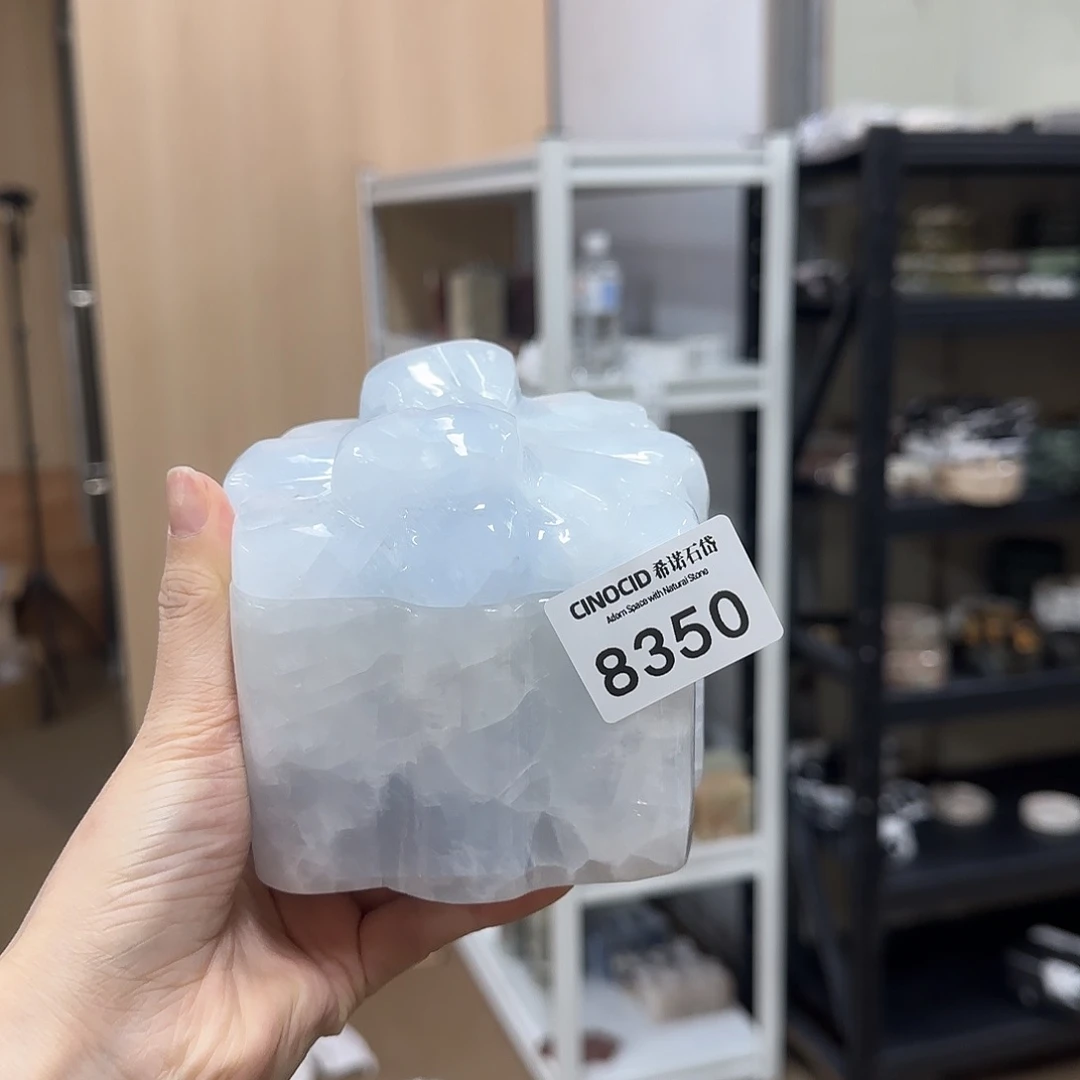 石材克****d冰川蓝蝴蝶结罐8350