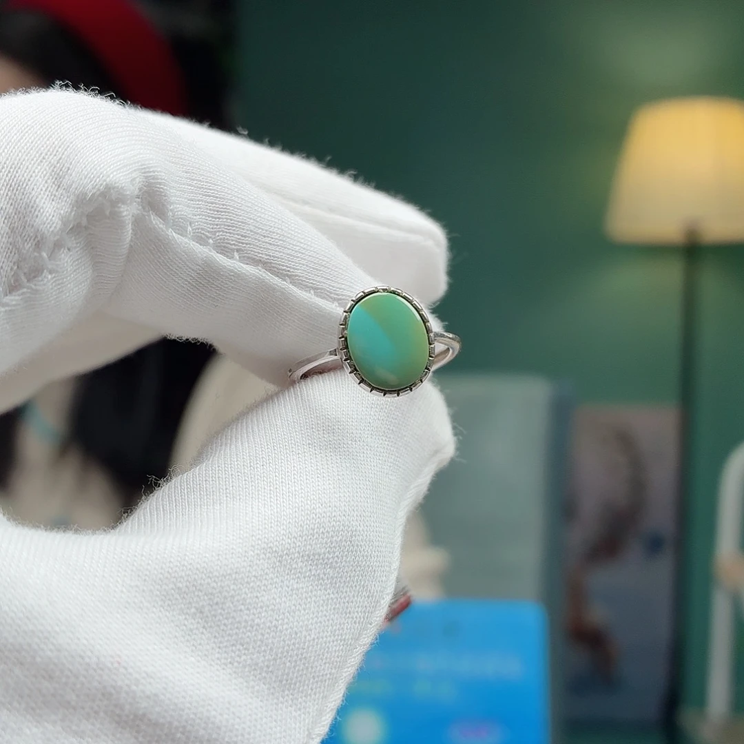 绿松石银S925镶嵌珠宝奇石