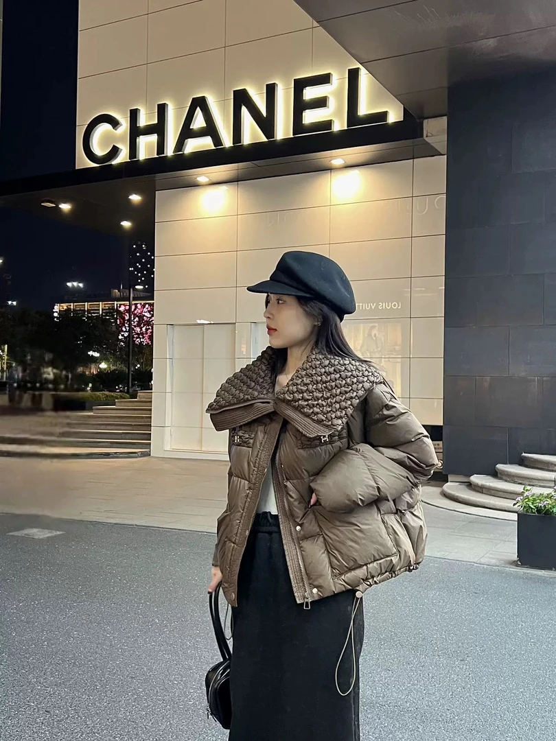 锦久定制时尚爆款百搭拼接羽绒服