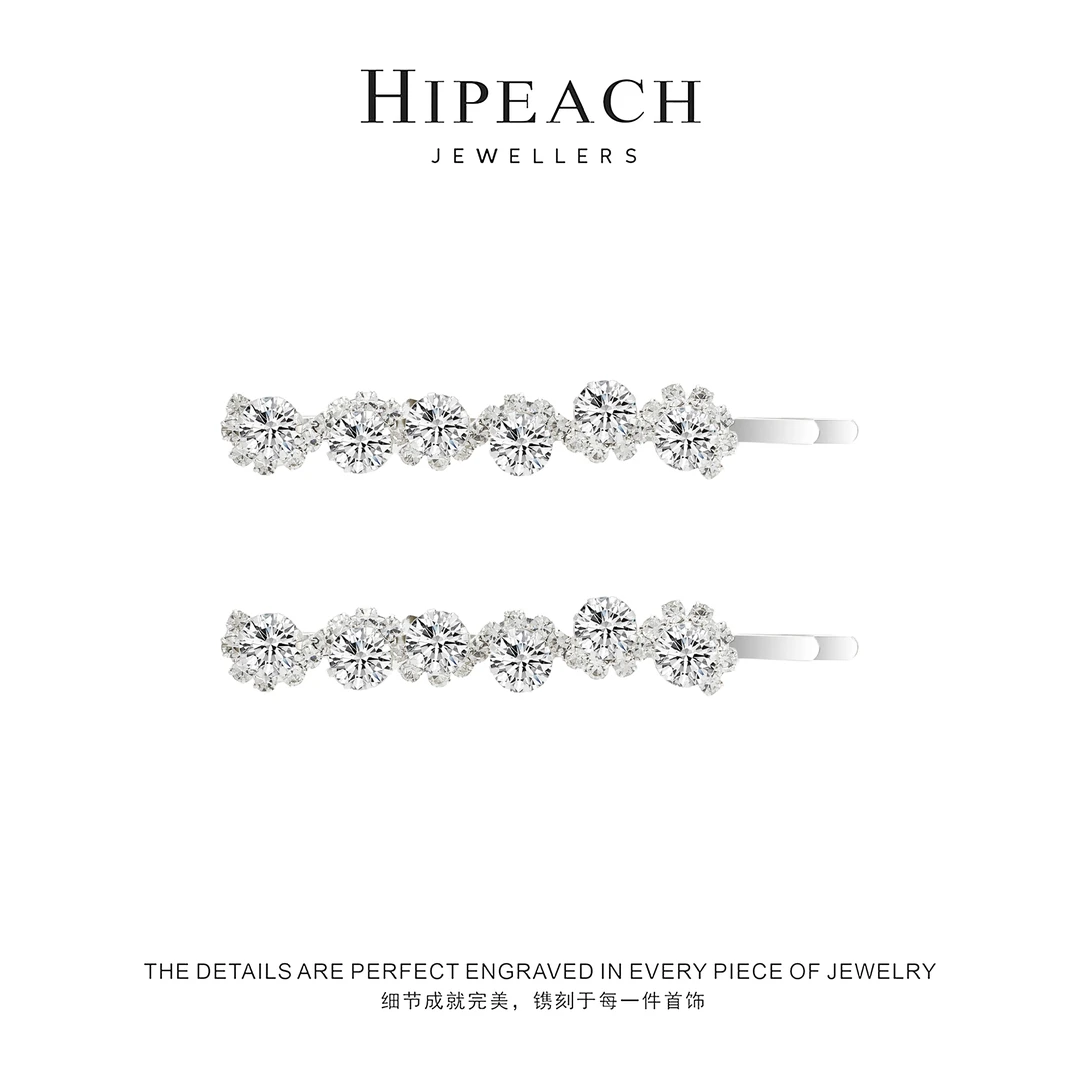 冷萃小花边夹2个装发夹HTZAB001