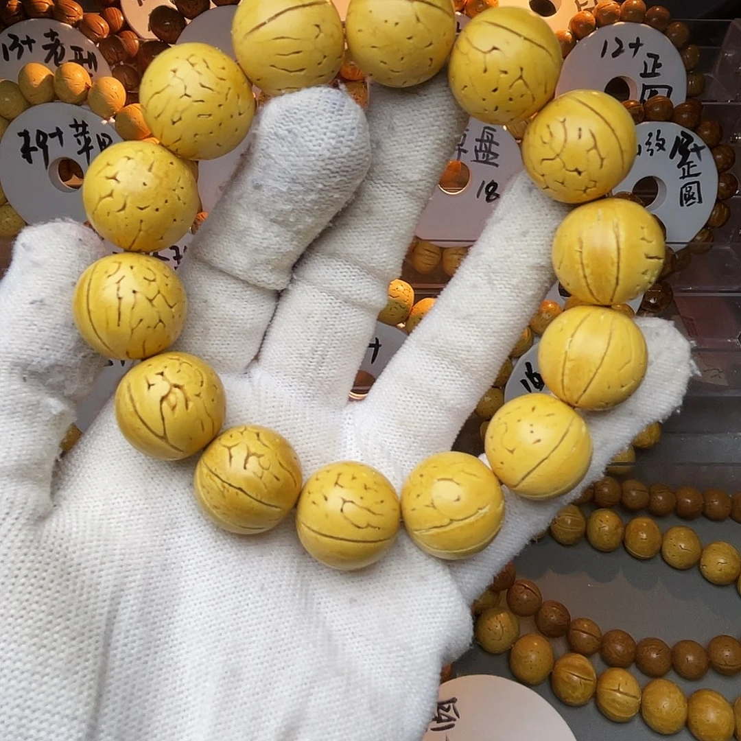 脑纹桃核18+尺寸正圆满花纹