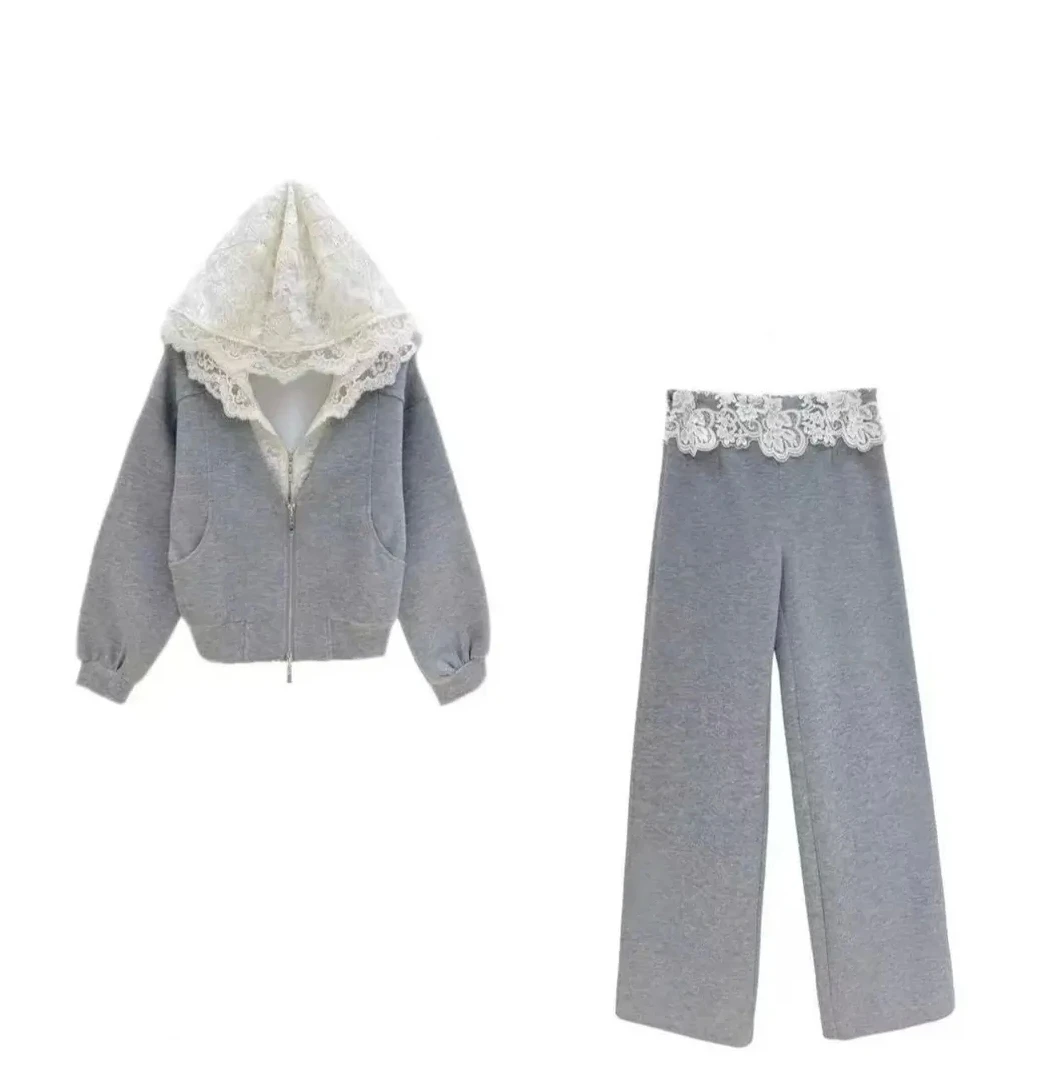 2025春季新款卫衣外套+裤子休闲设计师款套装3