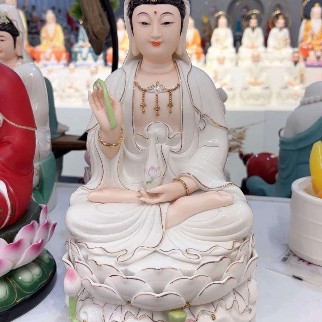 摆件瓷摆件观音12吋