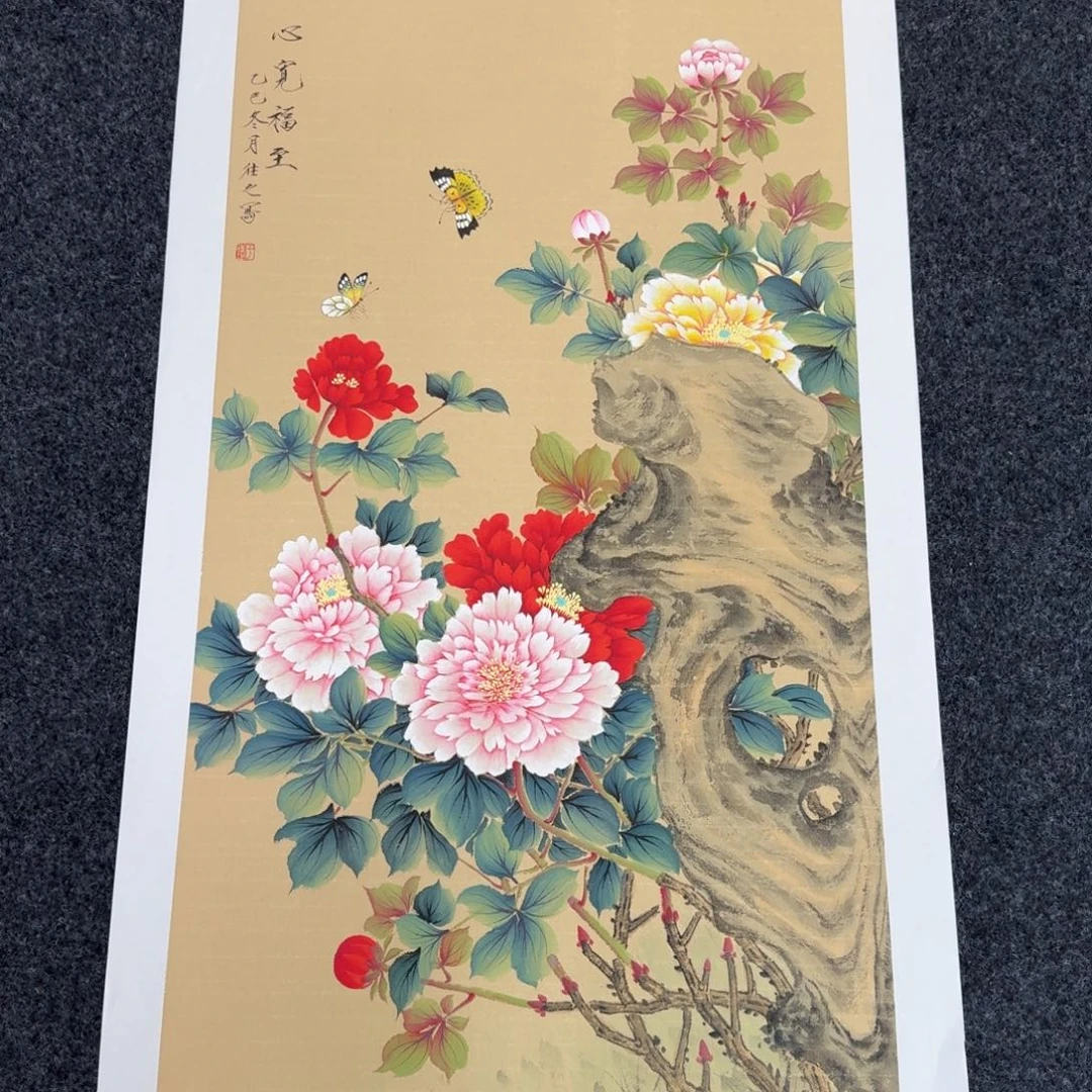 国画国画作品山水花鸟纯手绘