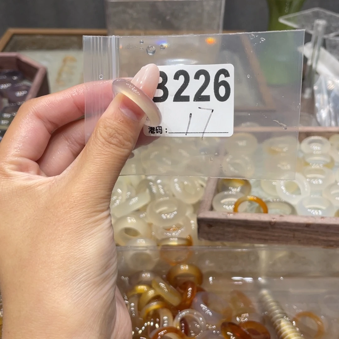 玛瑙/玉髓未镶嵌戒指226
