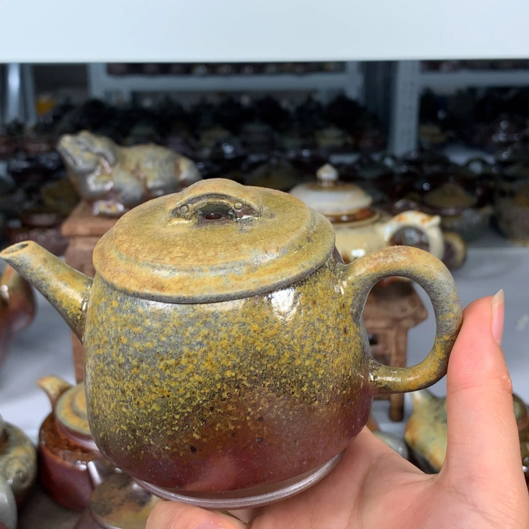 紫砂茶壶纯自然柴烧