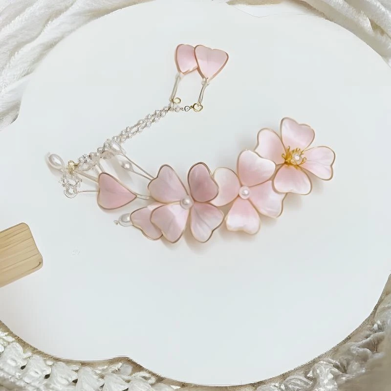 慕绒家 非遗绒花古风发簪 手工制作默认微瑕