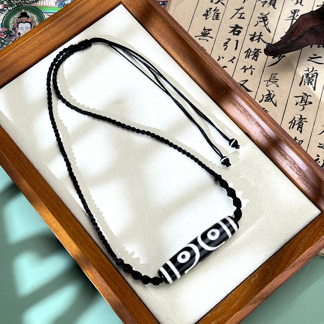 扶摇臻选 | 黑白七眼玛瑙项链