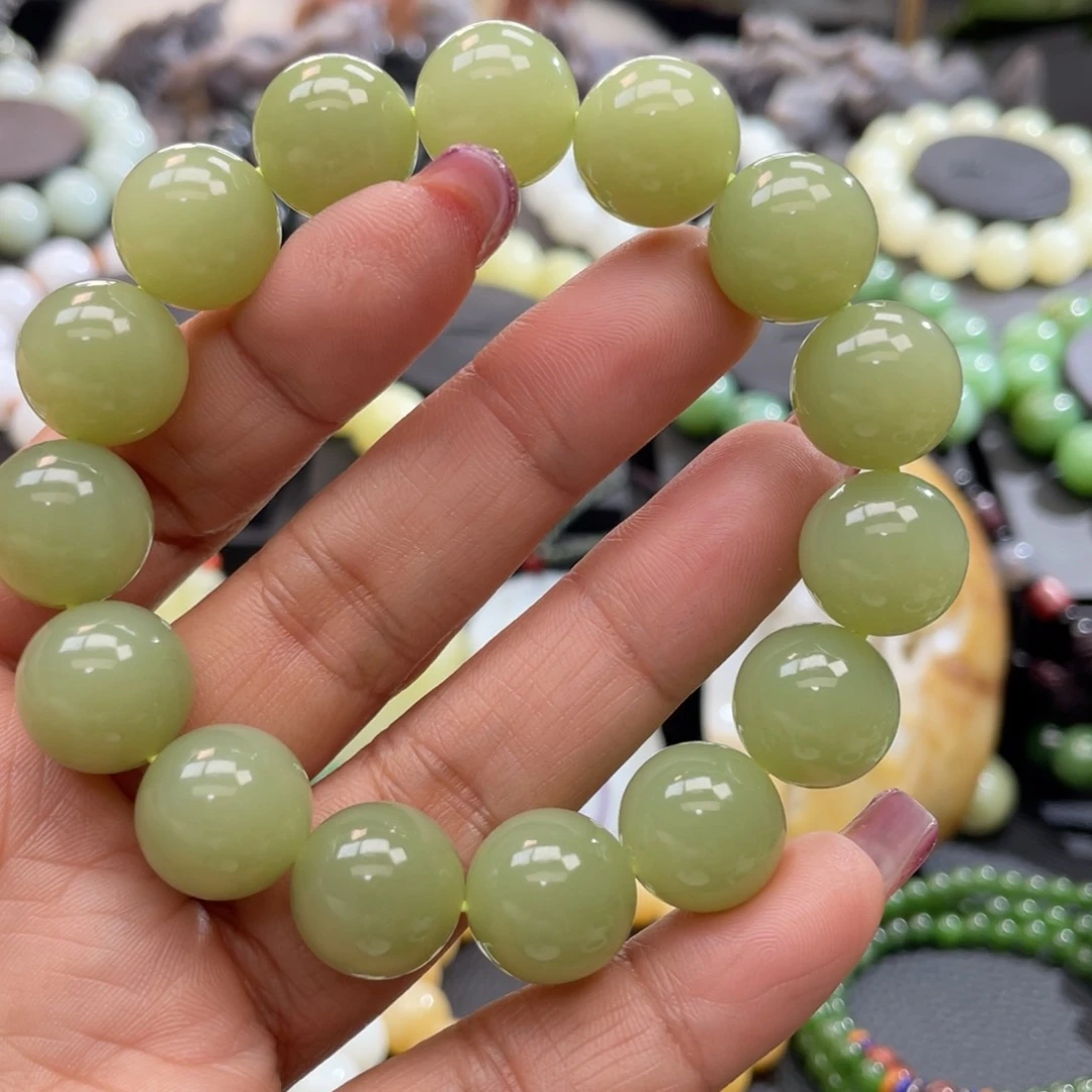 和田玉手串未镶嵌