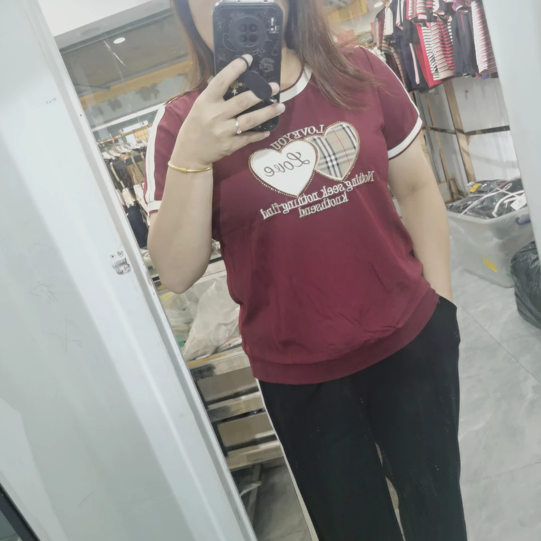 新款短袖套装时尚潮流面料柔软舒服有弹力