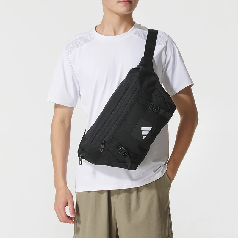 Adidas阿迪达斯2025新款腰包男女包便携运动包斜挎包休闲包JM7150