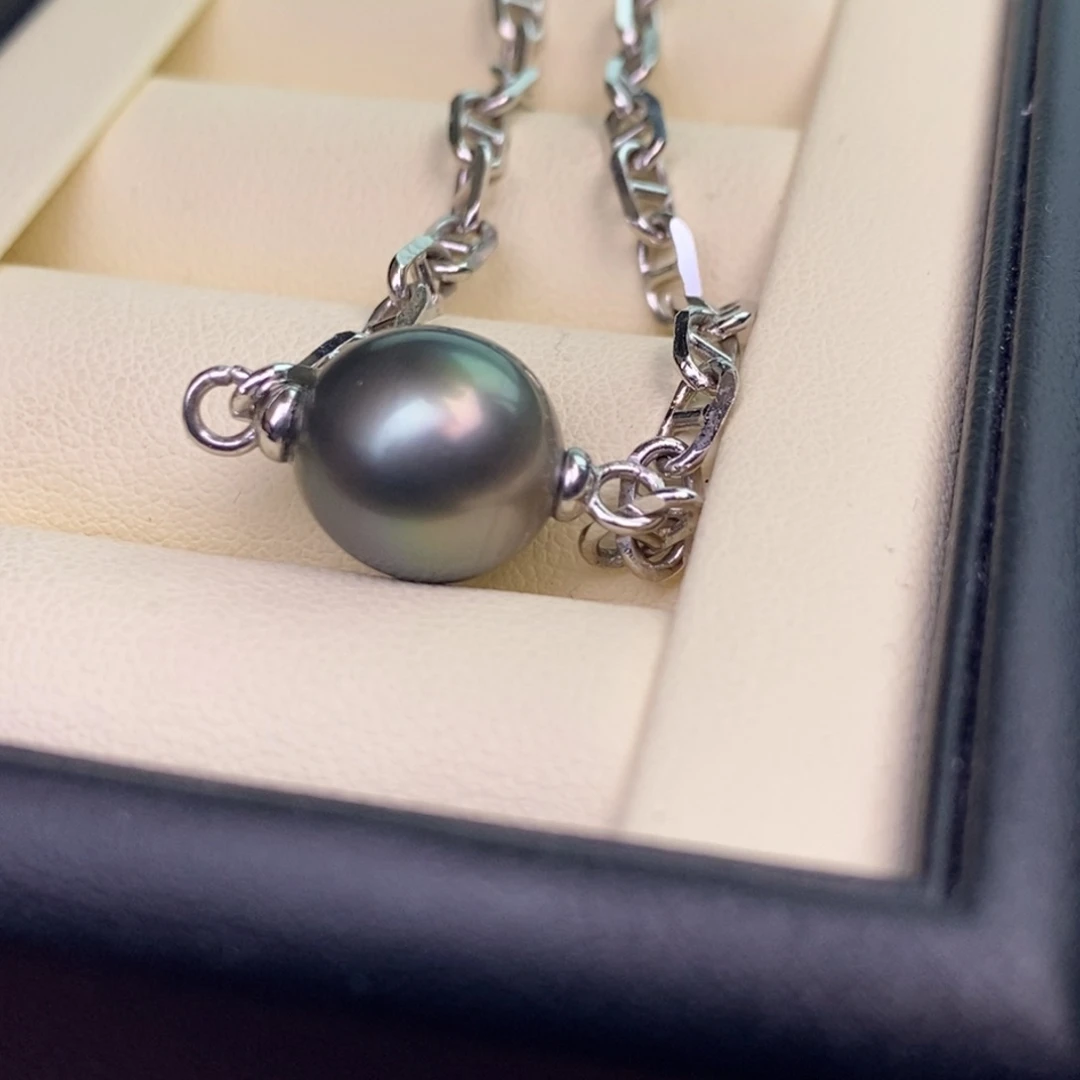 银S925镶嵌手链海水珍珠