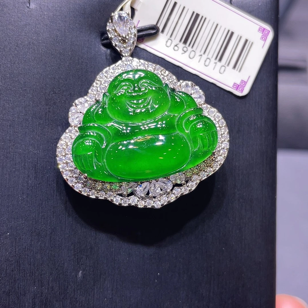 翡翠未镶嵌项链吊坠