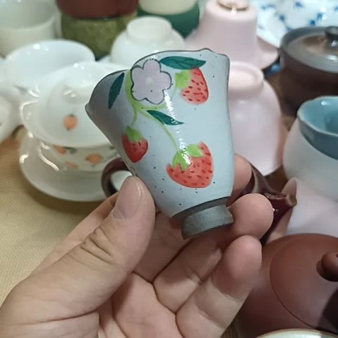 茶具直播，满15包邮，手绘