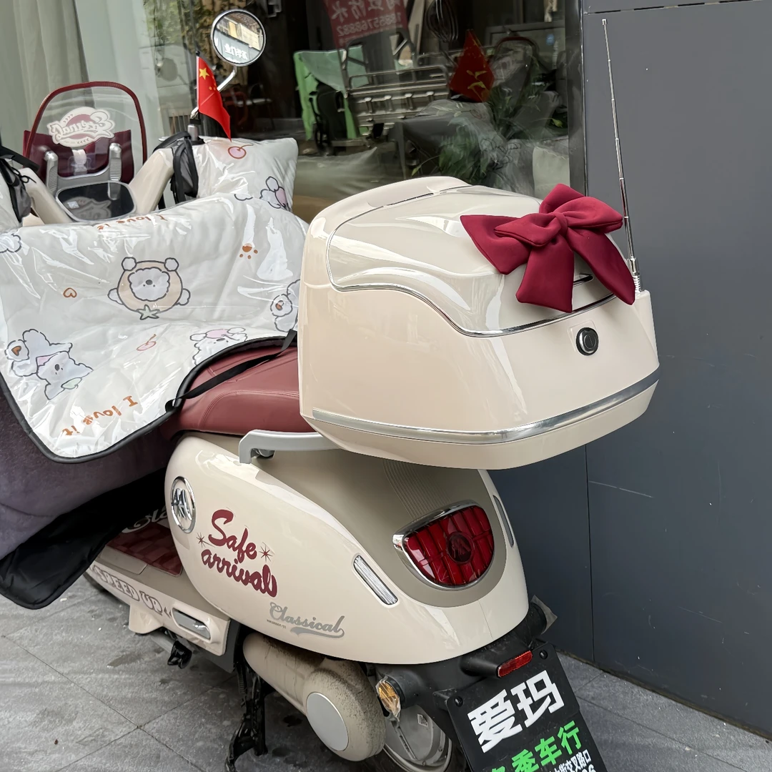 适用于 爱玛Q5电动车后备箱 爱玛仰望踏板摩托车大号尾箱 铝尾架