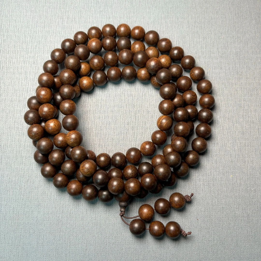 DZX059 沉香圆珠项链尺寸约12mm 多样性发一件